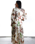 Vestido Midi Daniela gasa estampado Falda vuelo