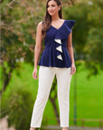 CONJUNTO PANTALÓN Y TOP PEPLUM