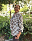 Camisa Gasa Cuadros