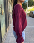 Blusa Fluida Manga Larga