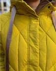 Parka Ariana con Gorro Mostaza