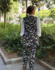 Chaleco Animal Estampado Negro