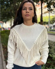 Jersey Cuello Redondo Flecos
