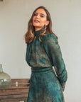 Vestido Angola Midi Estampado