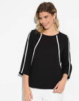 Blusa Básica Vivos "Irene" Esencial – Elegancia en Negro, Crudo y Cherry