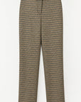 Pantalón Pata de Gallo Estrecho Elástico con Cintura Adaptable