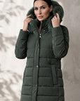 parka-mujer-filin-verde-con-pelo-en-el-gorro-y-estampado-rayas-finas-anclas-salamanca