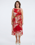 Vestido Midi Argelia Estampado en Gasa