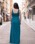 Vestido Largo Tul Jalisco Cuello Halter
