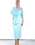 Vestido Midi tul Alejandra con Lazo Delantero