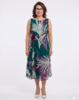 Vestido Midi Argelia Estampado en Gasa