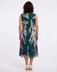 Vestido Midi Argelia Estampado en Gasa