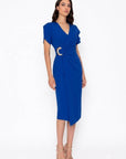 Vestido MIdi Estonia Hebilla Crepe