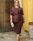 Vestido Midi tul Alejandra con Lazo Delantero