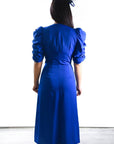 Vestido Midi Cádiz Manga Rizada