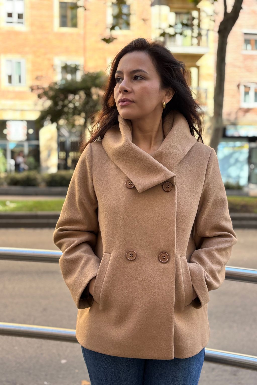 Chaquetón Paño Cruzado Cuello