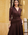 Vestido Midi Rumanía Vuelo tul liso
