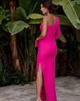 Vestido Largo Asimétrico