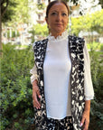 CHALECO ANIMAL ESTAMPADO NEGRO