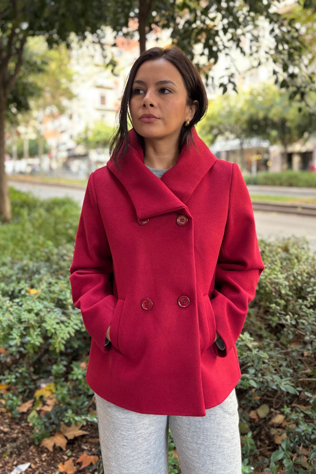 Chaquetón Paño Cruzado Cuello