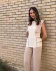 Conjunto Cecilia Bicolor Con Vivos