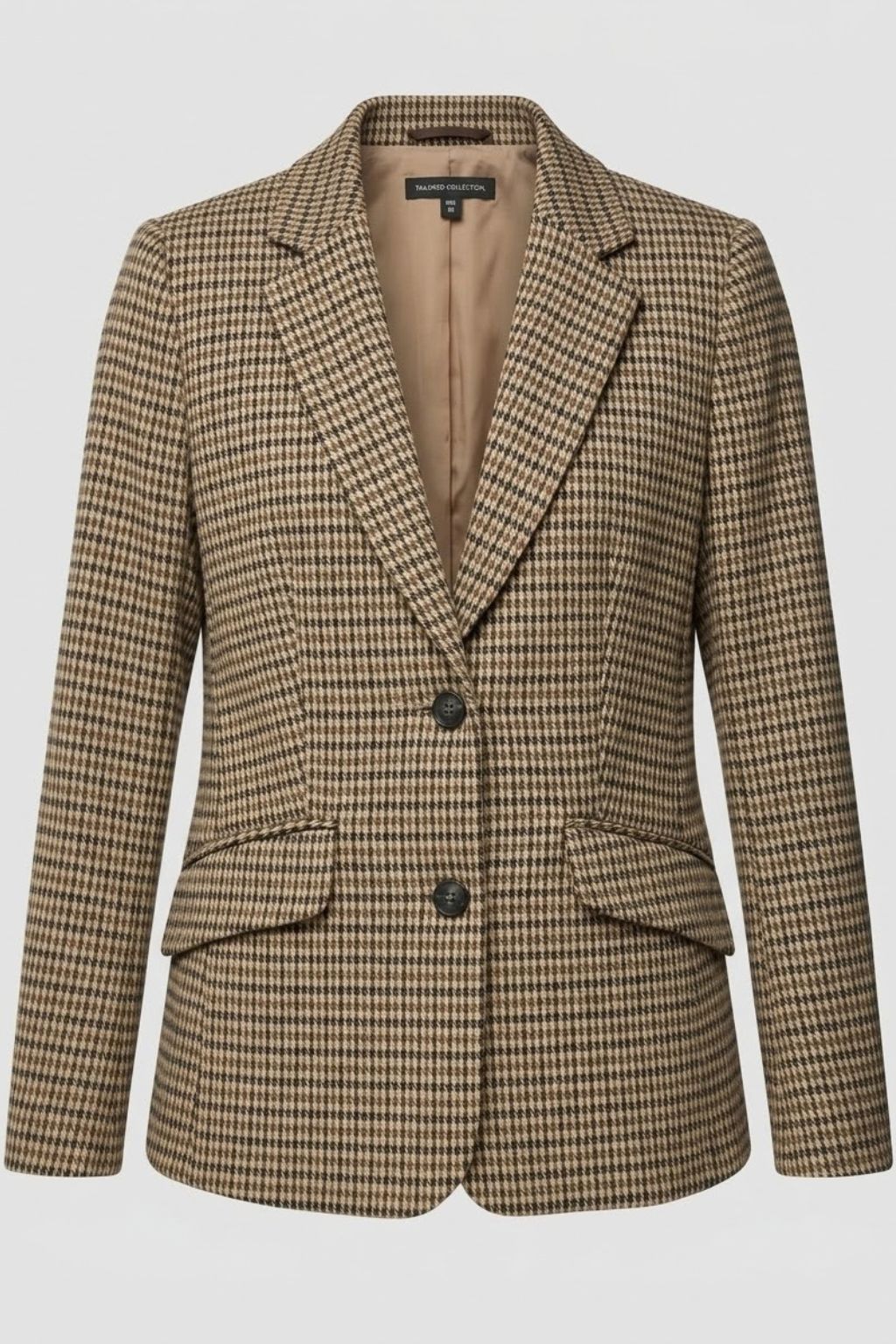 blazer-pata-de-gallo-marron-vista-posterior-espalda-limpia-entallada-tallas-40-a-52