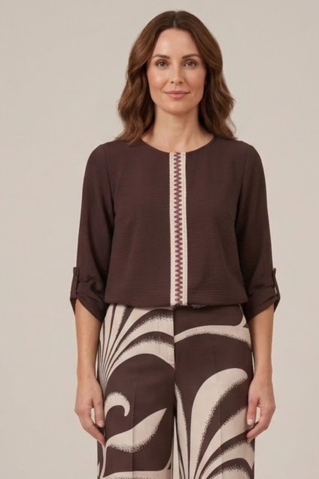 Blusa Antonia gasa Cinta Zig zag