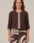 Blusa Antonia gasa Cinta Zig zag