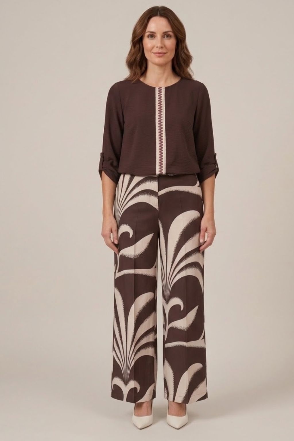 Blusa Antonia gasa Cinta Zig zag