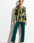 Blusa Jacinta Estampada Pliegues