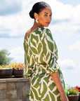 Vestido Midi México Estampado Verde - Invitada Perfecta
