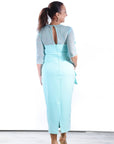 Vestido Midi tul  Alejandra con Lazo Delantero