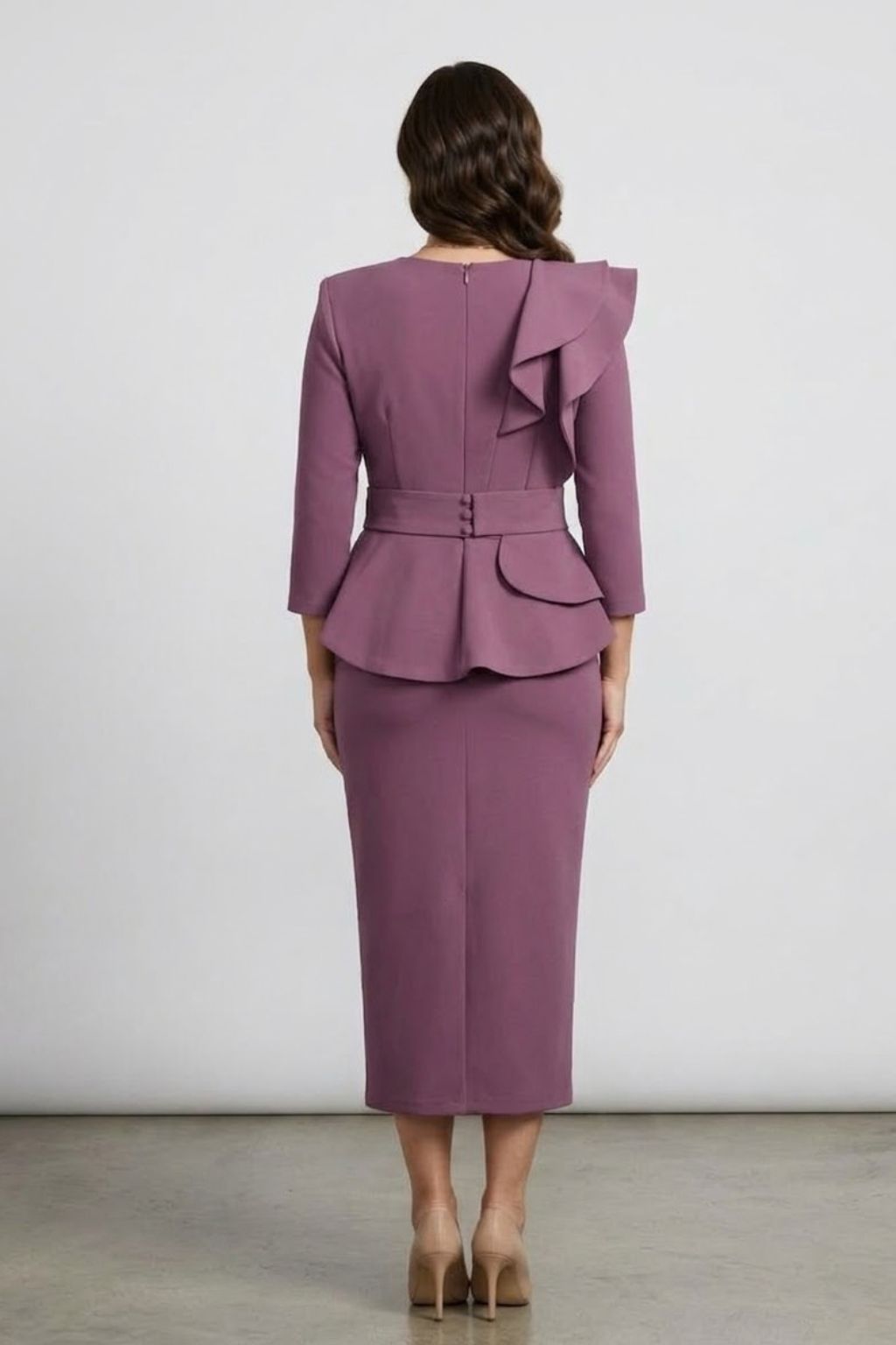 Vestido Silvia Midi Liso