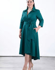 Vestido Monserrat Tafetan camisero