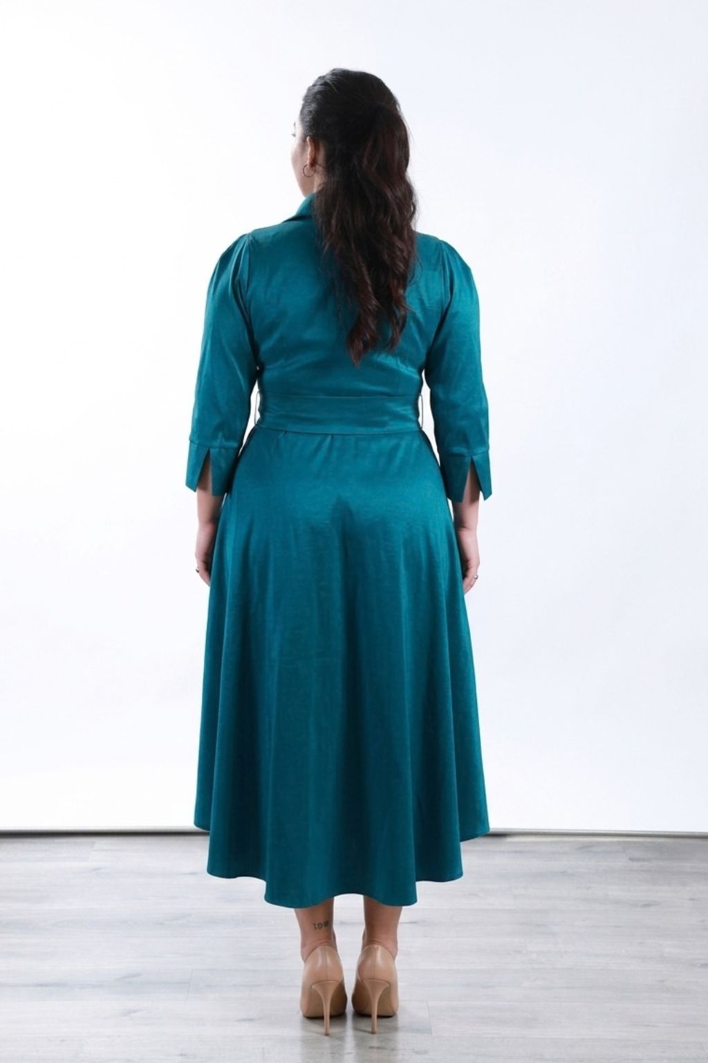 Vestido Monserrat Tafetan camisero