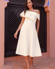 Vestido Midi Oporto Royal Hombros
