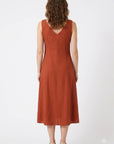 Vestido Midi Arcilla Casual