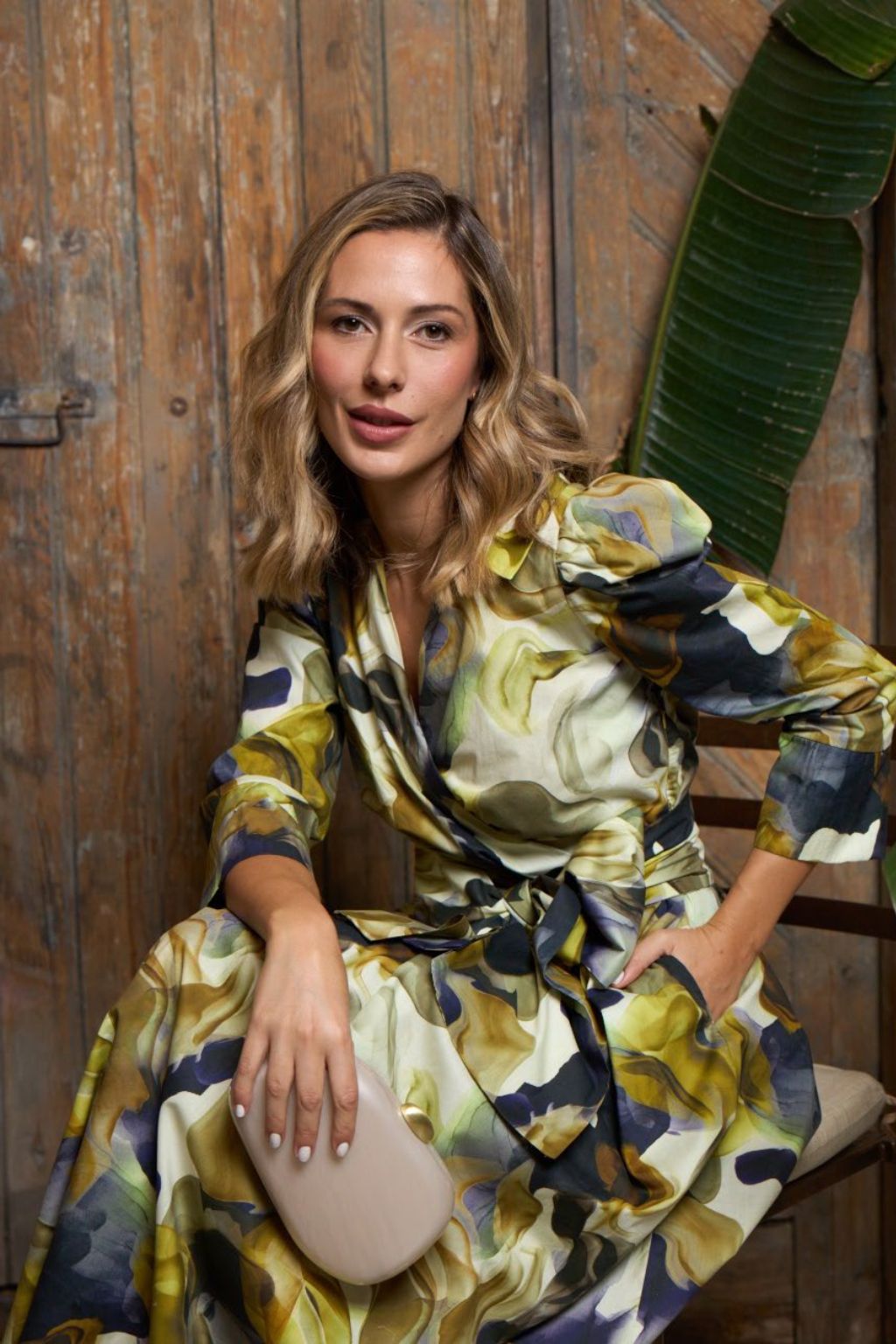 Vestido MIdi Estampado Silvana Cuello camisero