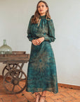 Vestido Angola Midi Estampado