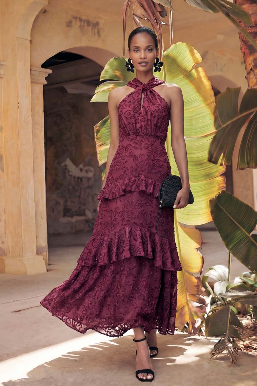 Vestido Liria Largo Jacquar
