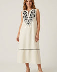 Vestido Midi Bordado Noemi