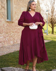 Vestido Midi Paola Cruzado Plumeti