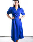 Vestido Midi Cádiz Manga Rizada