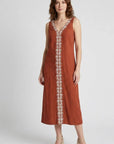 Vestido Midi Arcilla Casual