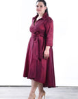 Vestido Monserrat Tafetan camisero