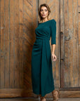 Vestido Midi Maeve de crepe  Frunce