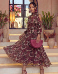Vestido Midi Romina Estampado Lurex