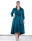 Vestido Monserrat Tafetan camisero