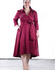 Vestido Monserrat Tafetan camisero